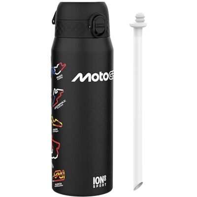 ion8 MotoGP Mischung Vakuumisolierte Edelstahl-Trinkflasche, 750ml (24oz), Auslaufsicher, Einhandöffnung, Sichere Verriegelung, Spülmaschinenfest, Tragegriff, Langlebig, Ideal für Sport ion8 MotoGP Mischung Vakuumisolierte Edelstahl-Trinkflasche, 750ml (24oz), Auslaufsicher, Einhandöffnung, Sichere Verriegelung, Spülmaschinenfest, Tragegriff, Langlebig, Ideal für Sport