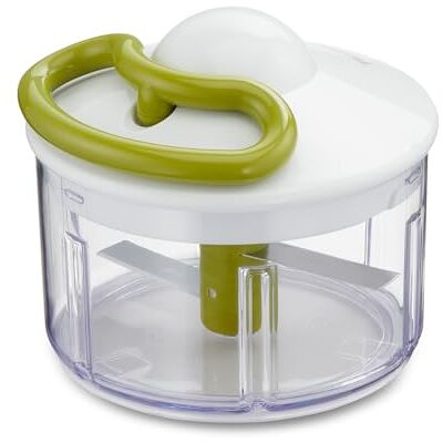 Tefal 5-Sekunden Zerkleinerer K13304, Ohne Strom, Fassungsvermögen: 500 ml, Multizerkleinerer für Gemüse, Obst, Zwiebeln, Nüsse, Knoblauch, Babynahrung, Weiß/Grün/Transparent Tefal 5-Sekunden Zerkleinerer K13304, Ohne Strom, Fassungsvermögen: 500 ml, Multizerkleinerer für Gemüse, Obst, Zwiebeln, Nüsse, Knoblauch, Babynahrung, Weiß/Grün/Transparent