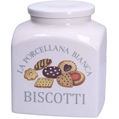 LA PORCELLANA BIANCA LA PORCELANA BIANCA Keksdose aus Porzellan H 20 cm P0126350BD LA PORCELLANA BIANCA LA PORCELANA BIANCA Keksdose aus Porzellan H 20 cm P0126350BD