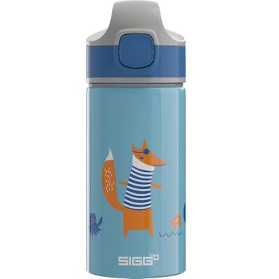 Sigg Miracle Fox Kinder Trinkflasche (0.4 L), robuste Kinderflasche mit auslaufsicherem Deckel, einhändig bedienbare Wasserflasche aus Aluminium Sigg Miracle Fox Kinder Trinkflasche (0.4 L), robuste Kinderflasche mit auslaufsicherem Deckel, einhändig bedienbare Wasserflasche aus Aluminium