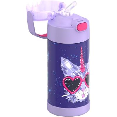 Thermos kids FUNTAINER flasche 0,35 l, 12 h kalt, caticorn Mit Strohhalm, Edelstahl-Isolierflasche, absolut dicht bei stillen Getränken, für Schule, Kindergarten & Pause, lila Thermos kids FUNTAINER flasche 0,35 l, 12 h kalt, caticorn Mit Strohhalm, Edelstahl-Isolierflasche, absolut dicht bei stillen Getränken, für Schule, Kindergarten & Pause, lila