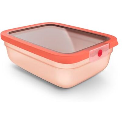 Emsa oneClick Frischhaltedose, verschlossen mit nur 1 x Klick, Lebensmittel 2 x länger frisch, 100% dicht, Made in Germany, 2,3L, gefrier-, mikrowellen- und spülmaschinengeeignet, orange, N1211400 Emsa oneClick Frischhaltedose, verschlossen mit nur 1 x Klick, Lebensmittel 2 x länger frisch, 100% dicht, Made in Germany, 2,3L, gefrier-, mikrowellen- und spülmaschinengeeignet, orange, N1211400