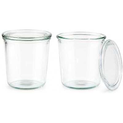 APS 82347 Einmach-Gläser 2er Set 580 ml mit Deckel, Ø 11 cm, H: 11 cm, Sturzform, Einmachglas, Dekoglas, Dessertglas, Vorratsglas, spülmaschinengeeignet, Transparent APS 82347 Einmach-Gläser 2er Set 580 ml mit Deckel, Ø 11 cm, H: 11 cm, Sturzform, Einmachglas, Dekoglas, Dessertglas, Vorratsglas, spülmaschinengeeignet, Transparent