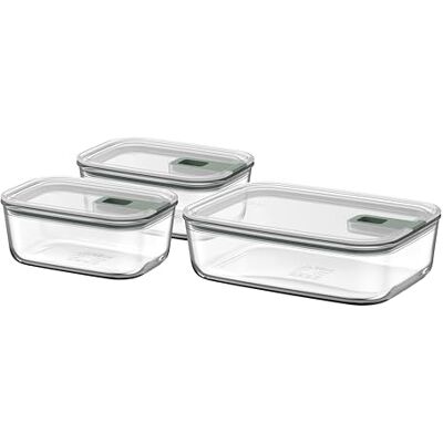 Mepal Glasbehälter mit deckel Set EasyClip Schüssel mit Deckel und Schiebeverschluss Meal prep boxen Geeignet für Mikrowelle, Dampfgarer und Ofen Luftdicht 2x 700 + 1500 ml Nordic sage Mepal Glasbehälter mit deckel Set EasyClip Schüssel mit Deckel und Schiebeverschluss Meal prep boxen Geeignet für Mikrowelle, Dampfgarer und Ofen Luftdicht 2x 700 + 1500 ml Nordic sage