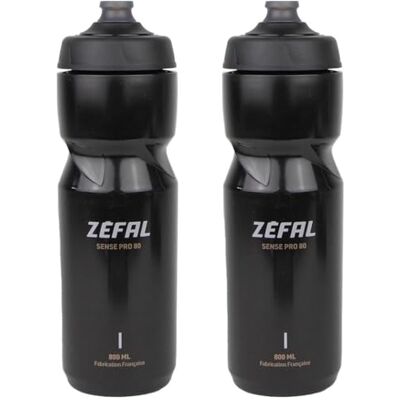 ZEFAL Sense Pro 80 Fahrradflasche 800 ML x 2 Set mit 2 Fahrrad Trinkflasche Auslaufsicher- Trinkflasche Fahrrad Schwarz 800 ML BPA frei 2 Premium FahrradTrinkflasches ZEFAL Sense Pro 80 Fahrradflasche 800 ML x 2 Set mit 2 Fahrrad Trinkflasche Auslaufsicher- Trinkflasche Fahrrad Schwarz 800 ML BPA frei 2 Premium FahrradTrinkflasches