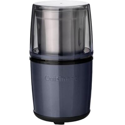 Cuisinart Elektrische Gewürzmühle Kaffeemühle, Nussmühle, Samenmühle für die Küche, nass & trocken Elektrisch Zwei Edelstahlschalen mit Aufbewahrungsdeckeln Spülmaschinenfest Blau Cuisinart Elektrische Gewürzmühle Kaffeemühle, Nussmühle, Samenmühle für die Küche, nass & trocken Elektrisch Zwei Edelstahlschalen mit Aufbewahrungsdeckeln Spülmaschinenfest Blau