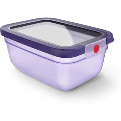 Emsa oneClick Frischhaltedose, verschlossen mit nur 1 x Klick, Lebensmittel 2 x länger frisch, 100% dicht, Made in Germany, 1,5L, gefrier-, mikrowellen- und spülmaschinengeeignet, violett, N1211200 Emsa oneClick Frischhaltedose, verschlossen mit nur 1 x Klick, Lebensmittel 2 x länger frisch, 100% dicht, Made in Germany, 1,5L, gefrier-, mikrowellen- und spülmaschinengeeignet, violett, N1211200