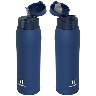 Super Sparrow Edelstahl Trinkflasche 950ml Thermosflasche 2 Deckel Super Sparrow Edelstahl Trinkflasche 950ml Thermosflasche 2 Deckel