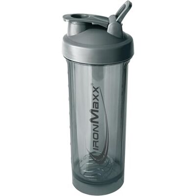 IronMaxx Premium Shaker – Ash Grey 700 ml Auslaufsicherer BPA-freier Shaker mit Siebkugel & Skalierung für Eiweißshakes Smoothies & Fitness Drinks IronMaxx Premium Shaker – Ash Grey 700 ml Auslaufsicherer BPA-freier Shaker mit Siebkugel & Skalierung für Eiweißshakes Smoothies & Fitness Drinks