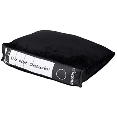 Relaxdays Bürokissen, Aktenordner-Optik, Plüschkissen f. Power Nap im Büro, Geschenkidee f. Kollegen, HBT 7 x 31 x 28 cm, Schwarz, Weiß Relaxdays Bürokissen, Aktenordner-Optik, Plüschkissen f. Power Nap im Büro, Geschenkidee f. Kollegen, HBT 7 x 31 x 28 cm, Schwarz, Weiß