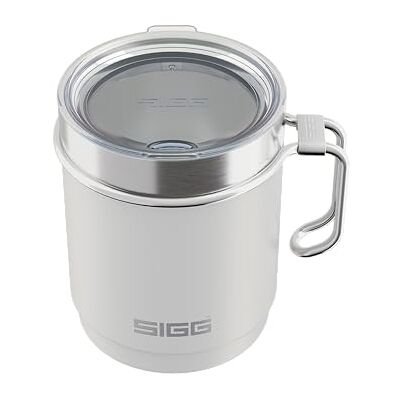 Sigg Camp Thermobecher Travel Mug Snow White Mit Tritan-Deckel & Henkel Spülmaschinenfest BPA-frei 18/8-Edelstahl Camping & Wandern Weiß 0,36L Sigg Camp Thermobecher Travel Mug Snow White Mit Tritan-Deckel & Henkel Spülmaschinenfest BPA-frei 18/8-Edelstahl Camping & Wandern Weiß 0,36L