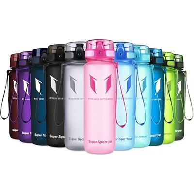 Super Sparrow Trinkflasche Kinder 500ml BPA-frei Tritan Wasserflasche 1-Klick Super Sparrow Trinkflasche Kinder 500ml BPA-frei Tritan Wasserflasche 1-Klick