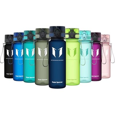 Super Sparrow Trinkflasche Kinder 500ml BPA-frei Tritan Wasserflasche 1-Klick Super Sparrow Trinkflasche Kinder 500ml BPA-frei Tritan Wasserflasche 1-Klick