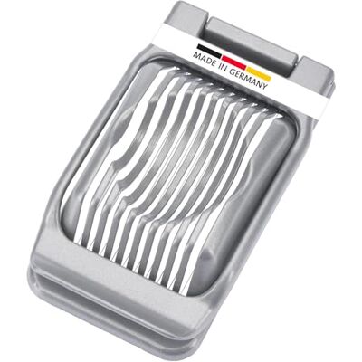 Westmark Eierteiler Duplex – runde & ovale Scheiben, Aluminium/Edelstahl Einzeln gespannte Schneiddrähte aus Edelstahl, Aluminium/Edelstahl, Grau, 10202260 Westmark Eierteiler Duplex – runde & ovale Scheiben, Aluminium/Edelstahl Einzeln gespannte Schneiddrähte aus Edelstahl, Aluminium/Edelstahl, Grau, 10202260