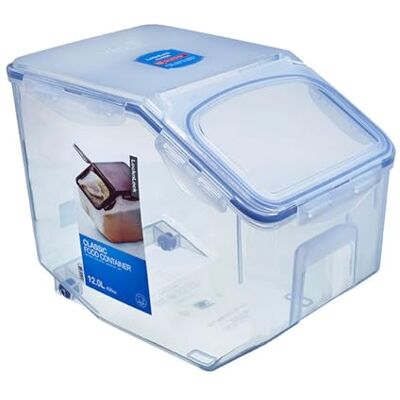 LocknLock PP Classic Küchen Caddy mit Klappdeckel inkl. Dosierbecher 12L 35 x 23 x 27 cm Vorratsbehälter Schüttdose Halb luftdichte Aufbewahrungsbox für Lebensmittel LocknLock PP Classic Küchen Caddy mit Klappdeckel inkl. Dosierbecher 12L 35 x 23 x 27 cm Vorratsbehälter Schüttdose Halb luftdichte Aufbewahrungsbox für Lebensmittel