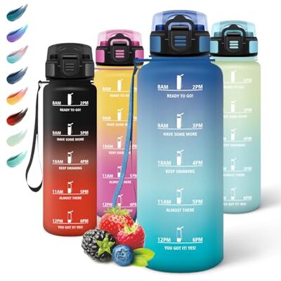 Motswedi Trinkflasche mit Strohhalm, 1.5L BPA-Frei, Trinkflasche Sport, Auslaufsicher, Wasserflasche, Kohlensäure Geeignet, Trinkflaschen, Flasche für Yoga, Schule, Outdoors, Blaugrün Motswedi Trinkflasche mit Strohhalm, 1.5L BPA-Frei, Trinkflasche Sport, Auslaufsicher, Wasserflasche, Kohlensäure Geeignet, Trinkflaschen, Flasche für Yoga, Schule, Outdoors, Blaugrün