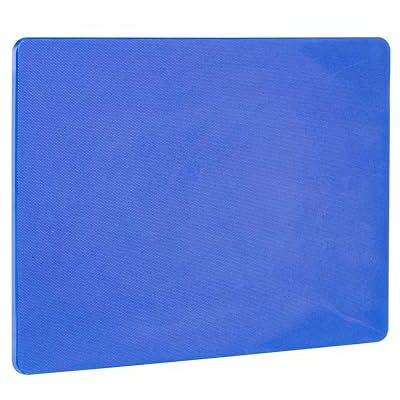 HENDI Schneidebrett, HACCP, Beidseitig nutzbar, glatt, minimiert das Abstumpfen von Messern, 450x300x(H)10mm, LPDE Kunststoff, blau HENDI Schneidebrett, HACCP, Beidseitig nutzbar, glatt, minimiert das Abstumpfen von Messern, 450x300x(H)10mm, LPDE Kunststoff, blau