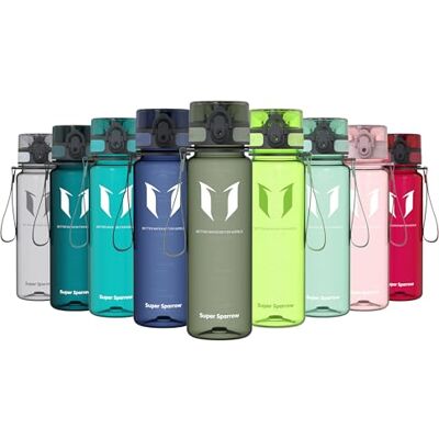 Super Sparrow Trinkflasche Kinder 500ml BPA-frei Tritan Wasserflasche 1-Klick Super Sparrow Trinkflasche Kinder 500ml BPA-frei Tritan Wasserflasche 1-Klick