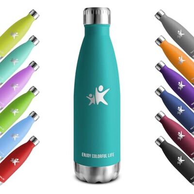 KollyKolla Trinkflasche Edelstahl 750ml, Vakuum Thermosflasche, Wasserflasche Auslaufsicher, BPA-Frei Thermoskanne Kohlensäure Geeignet, für Sport, Schule, Uni, Yoga, Sport, Fahrrad, Camping, Sprudel KollyKolla Trinkflasche Edelstahl 750ml, Vakuum Thermosflasche, Wasserflasche Auslaufsicher, BPA-Frei Thermoskanne Kohlensäure Geeignet, für Sport, Schule, Uni, Yoga, Sport, Fahrrad, Camping, Sprudel