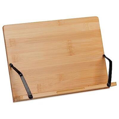Relaxdays Leseständer, Bambus, 4 Neigungswinkel, klappbar, Buchablage H x B: 19 x 28 cm, für Bücher & Tablets, natur Relaxdays Leseständer, Bambus, 4 Neigungswinkel, klappbar, Buchablage H x B: 19 x 28 cm, für Bücher & Tablets, natur
