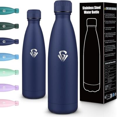 Motswedi Thermosflasche 750ml, Edelstahl Trinkflasche, Doppelwand Vakuum, Isolierte Wasserflasche, Trinkflasche Edelstahl, Leckdichte Flasche für die Camping, Schule,Fitness, Büro, Tiefblau -287C Motswedi Thermosflasche 750ml, Edelstahl Trinkflasche, Doppelwand Vakuum, Isolierte Wasserflasche, Trinkflasche Edelstahl, Leckdichte Flasche für die Camping, Schule,Fitness, Büro, Tiefblau -287C