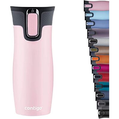 Contigo West Loop Autoseal Thermobecher, Edelstahl Isolierbecher, Kaffeebecher To Go, BPA frei, auslaufsicherer Reisebecher mit Easy-Clean-Deckel, hält bis zu 5h warm, 470 ml, 1 Stück (1er Pack) Contigo West Loop Autoseal Thermobecher, Edelstahl Isolierbecher, Kaffeebecher To Go, BPA frei, auslaufsicherer Reisebecher mit Easy-Clean-Deckel, hält bis zu 5h warm, 470 ml, 1 Stück (1er Pack)