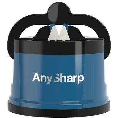 AnySharp Classic Messerschärfer & Messerschleifer mit PowerGrip Saugnapf Freihändiges Schärfsystem mit Wolframkarbid-Technologie, geeignet für Küchenmesser, Wellenschliff & gehärteten Stahl AnySharp Classic Messerschärfer & Messerschleifer mit PowerGrip Saugnapf Freihändiges Schärfsystem mit Wolframkarbid-Technologie, geeignet für Küchenmesser, Wellenschliff & gehärteten Stahl