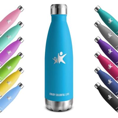 KollyKolla Trinkflasche Edelstahl 750ml, Vakuum Thermosflasche, Wasserflasche BPA-Frei, Auslaufsicher Thermoskanne, Trinkflasche Kohlensäure Geeignet, Isolierflasche, Sport, Schule, Fitness, Sprudel KollyKolla Trinkflasche Edelstahl 750ml, Vakuum Thermosflasche, Wasserflasche BPA-Frei, Auslaufsicher Thermoskanne, Trinkflasche Kohlensäure Geeignet, Isolierflasche, Sport, Schule, Fitness, Sprudel
