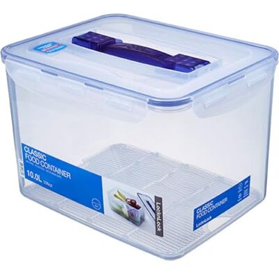 LocknLock PP Classic Aufbewahrungsbox luftdicht mit Griff & Ablaufgitter 10L 29,5 x 23 x 20,3 cm 100 % luft- und wasserdichter Vorratsbehälter mit Deckel Gefrierfeste Aufbewahrungsdose LocknLock PP Classic Aufbewahrungsbox luftdicht mit Griff & Ablaufgitter 10L 29,5 x 23 x 20,3 cm 100 % luft- und wasserdichter Vorratsbehälter mit Deckel Gefrierfeste Aufbewahrungsdose