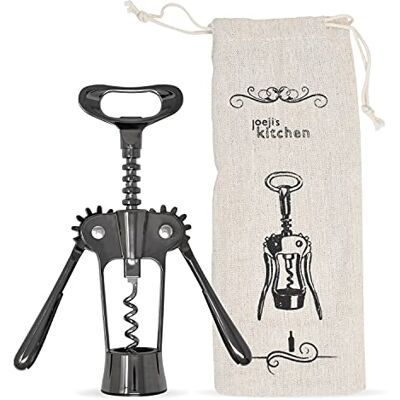 joeji's Kitchen Korkenzieher Wein Weinöffner Weinflaschenöffner Flaschenöffner Multifunktionalem Screwpull Set für Korken und Kappen Bier Olivenöl Schwarz joeji's Kitchen Korkenzieher Wein Weinöffner Weinflaschenöffner Flaschenöffner Multifunktionalem Screwpull Set für Korken und Kappen Bier Olivenöl Schwarz
