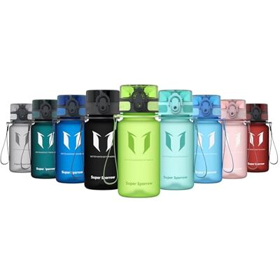 Super Trinkflasche Tritan Wasserflasche 350ml BPA-frei Ideale Sportflasche Schnelle Wasserdurchfluss, Flip Top, öffnet Sich mit 1-Click Super Trinkflasche Tritan Wasserflasche 350ml BPA-frei Ideale Sportflasche Schnelle Wasserdurchfluss, Flip Top, öffnet Sich mit 1-Click