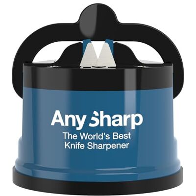 AnySharp Classic Messerschärfer & Messerschleifer mit PowerGrip Saugnapf Freihändiges Schärfsystem mit Wolframkarbid-Technologie, geeignet für Küchenmesser, Wellenschliff & gehärteten Stahl AnySharp Classic Messerschärfer & Messerschleifer mit PowerGrip Saugnapf Freihändiges Schärfsystem mit Wolframkarbid-Technologie, geeignet für Küchenmesser, Wellenschliff & gehärteten Stahl