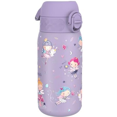 ion8 Kinder Trinkflasche, Edelstahl Leicht 400ml, Nicht Isoliert, Auslaufsicher, Einhandöffnung, Sichere Verriegelung, Spülmaschinenfest, Klappdeckel, Tragegriff, Leicht zu Reinigen, Feen, ion8 Kinder Trinkflasche, Edelstahl Leicht 400ml, Nicht Isoliert, Auslaufsicher, Einhandöffnung, Sichere Verriegelung, Spülmaschinenfest, Klappdeckel, Tragegriff, Leicht zu Reinigen, Feen,