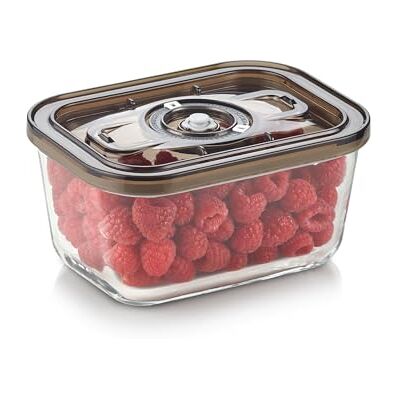 Caso VacuBoxx Eco M- Vakuum-Frischebehälter, 800 ml Volumen, für druckempfindliche und flüssige Lebensmittel, BPA-Frei, Backofenfest, spülmaschinenfest, gefriertauglich Caso VacuBoxx Eco M- Vakuum-Frischebehälter, 800 ml Volumen, für druckempfindliche und flüssige Lebensmittel, BPA-Frei, Backofenfest, spülmaschinenfest, gefriertauglich