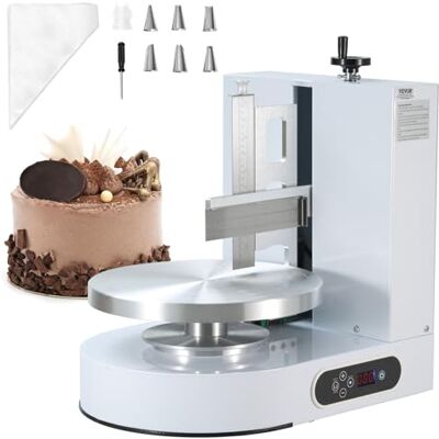 VEVOR einstellbare Tortencremestreichmaschine elektrische Tortendekorationsmaschine zum Verteilen von Kuchencreme, zum Bestreichen und Schmieren von Kuchenglasuren, für 10,16 bis 30,48 cm Kuchen VEVOR einstellbare Tortencremestreichmaschine elektrische Tortendekorationsmaschine zum Verteilen von Kuchencreme, zum Bestreichen und Schmieren von Kuchenglasuren, für 10,16 bis 30,48 cm Kuchen