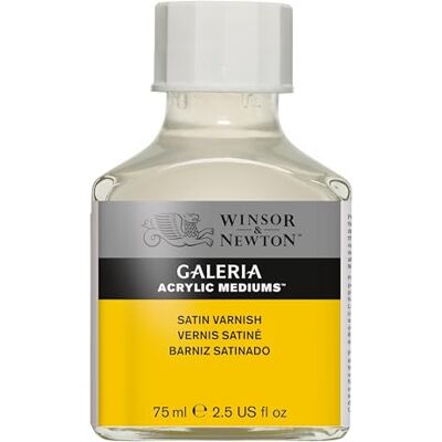 Winsor & Newton 3022803 Galeria Seidenmatter Firnis, 75 ml Flasche, seidenmatte Schutzschicht auf Acrylbildern Winsor & Newton 3022803 Galeria Seidenmatter Firnis, 75 ml Flasche, seidenmatte Schutzschicht auf Acrylbildern