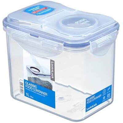 LocknLock PP Classic Schüttdose 1L 15,1 x 10,8 x 12,4 cm 100 % Luftdichte Aufbewahrungsbox Lebensmittelspender für Müsli oder Futter BPA-freier & spülmaschinenfester Vorratsbehälter LocknLock PP Classic Schüttdose 1L 15,1 x 10,8 x 12,4 cm 100 % Luftdichte Aufbewahrungsbox Lebensmittelspender für Müsli oder Futter BPA-freier & spülmaschinenfester Vorratsbehälter