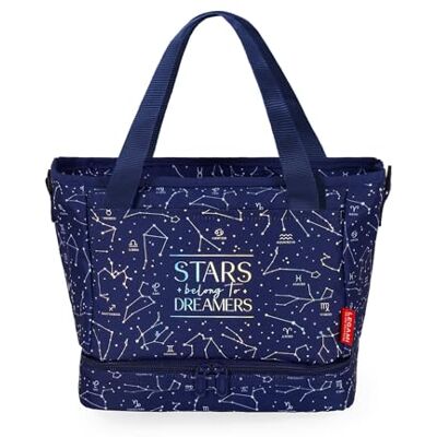 LEGAMI Lunchbag Stars, Isolierte Tasche für das Mittagessen, Geräumige Lunchbox 10,8 Liter, Verstellbarer Schultergurt, Umhängetasche, 33 x 22 x 15 cm LEGAMI Lunchbag Stars, Isolierte Tasche für das Mittagessen, Geräumige Lunchbox 10,8 Liter, Verstellbarer Schultergurt, Umhängetasche, 33 x 22 x 15 cm