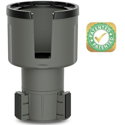 Swigzy Auto-Getränkehalter-Expander-Adapter (verstellbar) – für Hydroflasche, Yeti, Nalgene, große Flaschen und große Getränke – Grau Swigzy Auto-Getränkehalter-Expander-Adapter (verstellbar) – für Hydroflasche, Yeti, Nalgene, große Flaschen und große Getränke – Grau