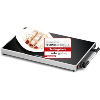 Rommelsbacher Warmhalteplatte WPR 307/E Gastro, Edelstahl, Sicherheits-Floatglas, stufenlos regelbar 40-105 °C, Fläche 53 x 32,5 cm, für Behälter 1/1 GN Format, Ein-/Ausschalter, Made in Germany Rommelsbacher Warmhalteplatte WPR 307/E Gastro, Edelstahl, Sicherheits-Floatglas, stufenlos regelbar 40-105 °C, Fläche 53 x 32,5 cm, für Behälter 1/1 GN Format, Ein-/Ausschalter, Made in Germany
