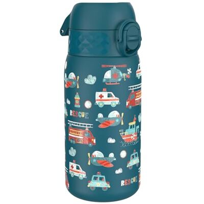 ion8 Kinder Trinkflasche Edelstahl Leicht 400ml Nicht Isoliert Auslaufsicher Einhandöffnung Sichere Verriegelung Spülmaschinenfest Klappdeckel Leicht zu Reinigen, Rettungsfahrzeuge ion8 Kinder Trinkflasche Edelstahl Leicht 400ml Nicht Isoliert Auslaufsicher Einhandöffnung Sichere Verriegelung Spülmaschinenfest Klappdeckel Leicht zu Reinigen, Rettungsfahrzeuge