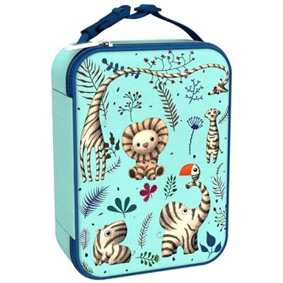 ion8 Premium Lunch-Tasche, 3-Seitiger Reißverschluss, Flaschen-Netztasche, Namensschild, Lebensmittelechte Isolierung, Abwischbar, Waschmaschinenfest, Zebra-Fans ion8 Premium Lunch-Tasche, 3-Seitiger Reißverschluss, Flaschen-Netztasche, Namensschild, Lebensmittelechte Isolierung, Abwischbar, Waschmaschinenfest, Zebra-Fans