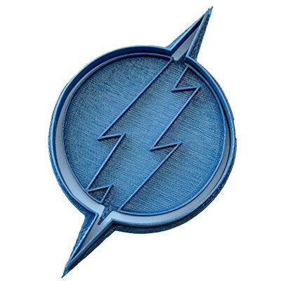 Cuticuter Superheroes Flash Logo Keksausstecher, Blau, 8 x 7 x 1,5 cm Cuticuter Superheroes Flash Logo Keksausstecher, Blau, 8 x 7 x 1,5 cm