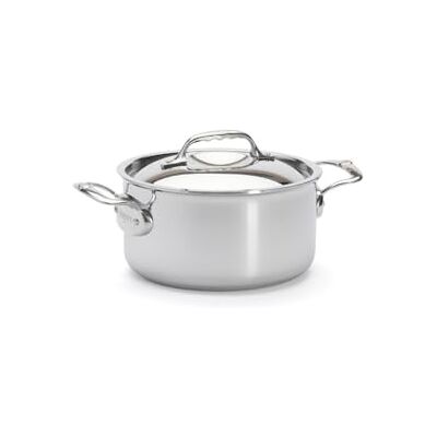 DE BUYER AFFINITY 5-lagiger Edelstahltopf mit Edelstahldeckel 20 cm 3742.20, Silber DE BUYER AFFINITY 5-lagiger Edelstahltopf mit Edelstahldeckel 20 cm 3742.20, Silber