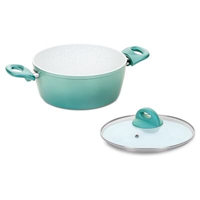Genius Cerafit Revolution Kochtopf 22 CM 2-tlg., Keramik antihaftbeschichtet, Fleisch Braten Topf mit Glasdeckel PFAS frei, Thermo Speed, alle Herdarten Backofen Spülmaschinen geeignet Genius Cerafit Revolution Kochtopf 22 CM 2-tlg., Keramik antihaftbeschichtet, Fleisch Braten Topf mit Glasdeckel PFAS frei, Thermo Speed, alle Herdarten Backofen Spülmaschinen geeignet