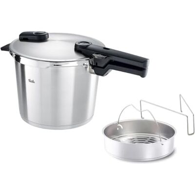 Fissler Vitaquick Premium/Schnellkochtopf (6 L, Ø 22 cm) m. Einsatz, Edelstahl-Dampfkochtopf, 2-Garstufen, Made in Germany Induktion Fissler Vitaquick Premium/Schnellkochtopf (6 L, Ø 22 cm) m. Einsatz, Edelstahl-Dampfkochtopf, 2-Garstufen, Made in Germany Induktion