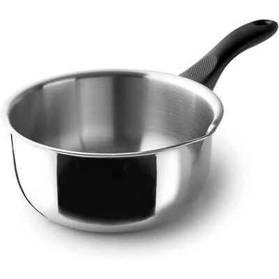 LACOR 31314 Garinox Gerader Topf mit Ausgießer, Edelstahl, Ausgießer, ergonomischer Bakelitgriff, 1 Liter, Induktionsgeeignet, nicht backofenfest, spülmaschinenfest, Ø14cm LACOR 31314 Garinox Gerader Topf mit Ausgießer, Edelstahl, Ausgießer, ergonomischer Bakelitgriff, 1 Liter, Induktionsgeeignet, nicht backofenfest, spülmaschinenfest, Ø14cm