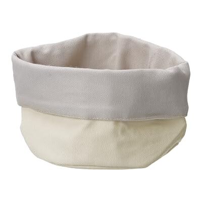 HENDI Brottaschen, rund, strapazierfähig, Brotkorb, Brotmulde, Brotkörbchen, Brötchenkorb, ø150x(H) 150mm, Baumwolle, beige/grau HENDI Brottaschen, rund, strapazierfähig, Brotkorb, Brotmulde, Brotkörbchen, Brötchenkorb, ø150x(H) 150mm, Baumwolle, beige/grau