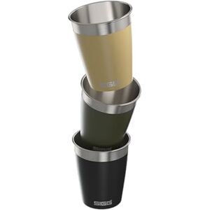 Sigg Travel Cup Set 3x 0.35L Reisebecher – spülmaschinenfest, stapelbar und wiederverwendbar BPA-frei robuster Edelstahl optimal für Camping und Outdoor Sigg Travel Cup Set 3x 0.35L Reisebecher – spülmaschinenfest, stapelbar und wiederverwendbar BPA-frei robuster Edelstahl optimal für Camping und Outdoor