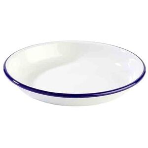 APS Tiefe Platte - Weiß mit Blauem Rand - 24cm APS Tiefe Platte - Weiß mit Blauem Rand - 24cm